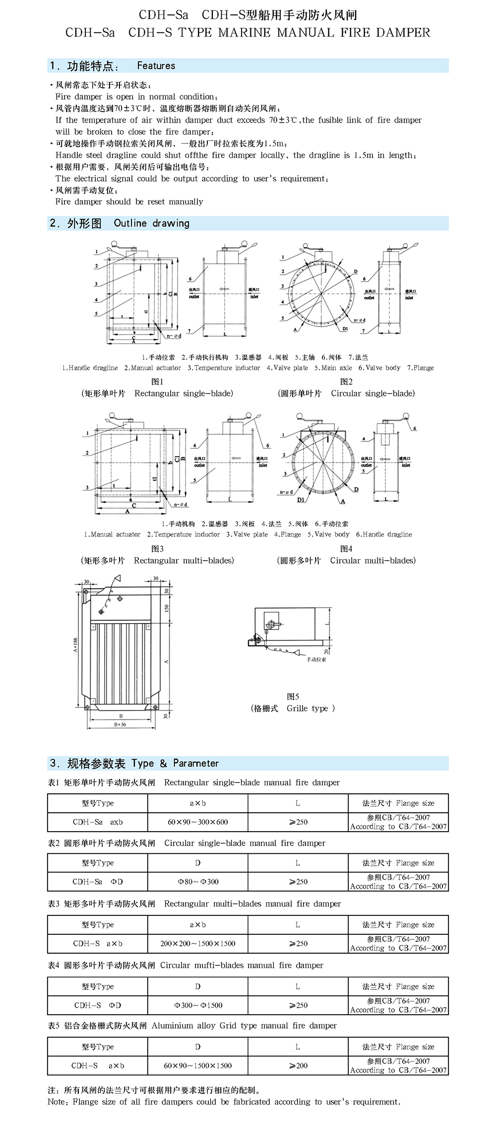 船用空调冷藏-船用防火风闸-泰兴市海洋机械制造有限公司